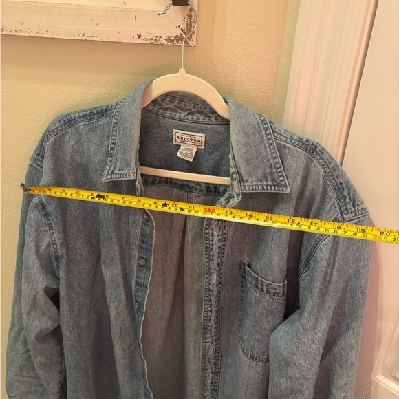 Arizona Jean Company Blue Cotton Shirt - Picture 3 of 5